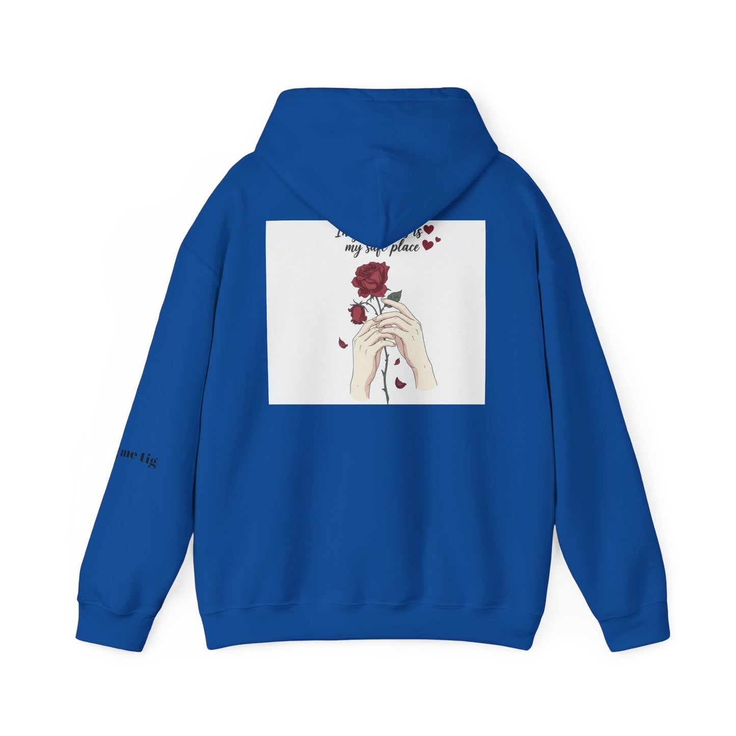 Cozy Bird Nest Hoodie — "Home Is My Safe Place" Comfort Sweatshirt