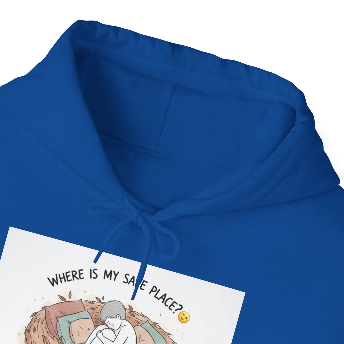 Cozy Bird Nest Hoodie — "Home Is My Safe Place" Comfort Sweatshirt