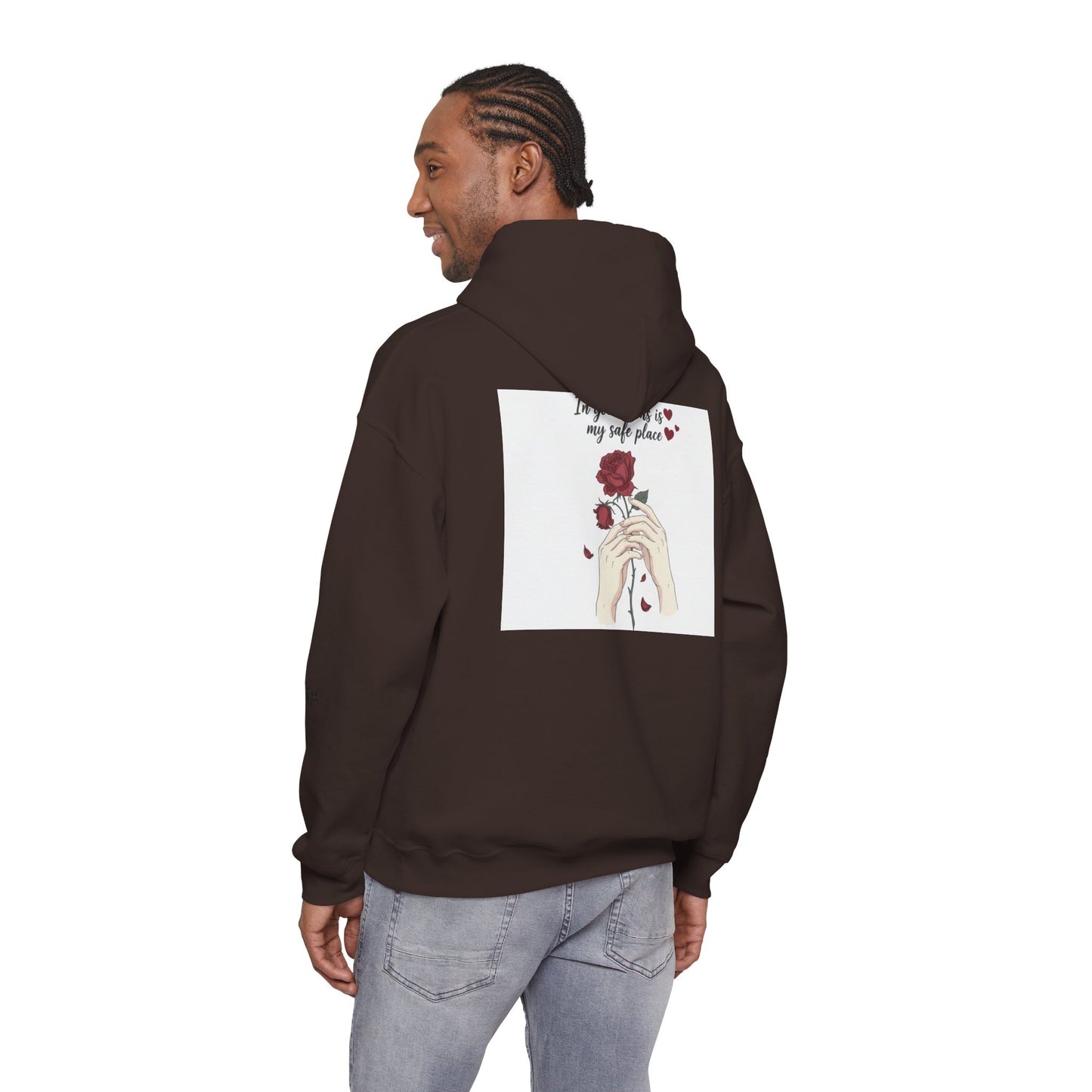 Cozy Bird Nest Hoodie — "Home Is My Safe Place" Comfort Sweatshirt