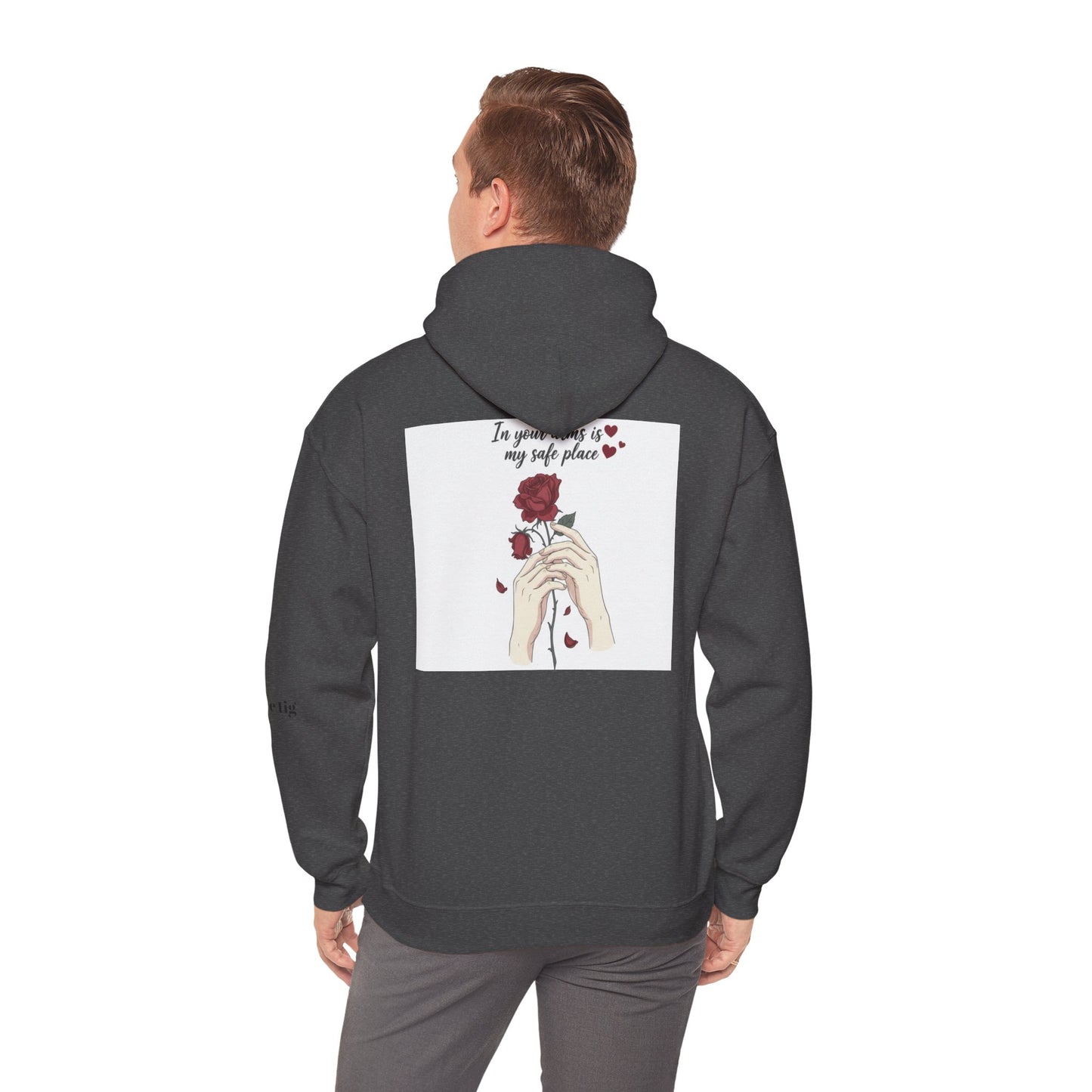 Cozy Bird Nest Hoodie — "Home Is My Safe Place" Comfort Sweatshirt
