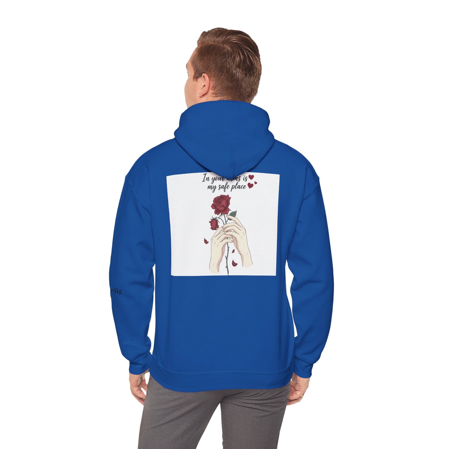 Cozy Bird Nest Hoodie — "Home Is My Safe Place" Comfort Sweatshirt