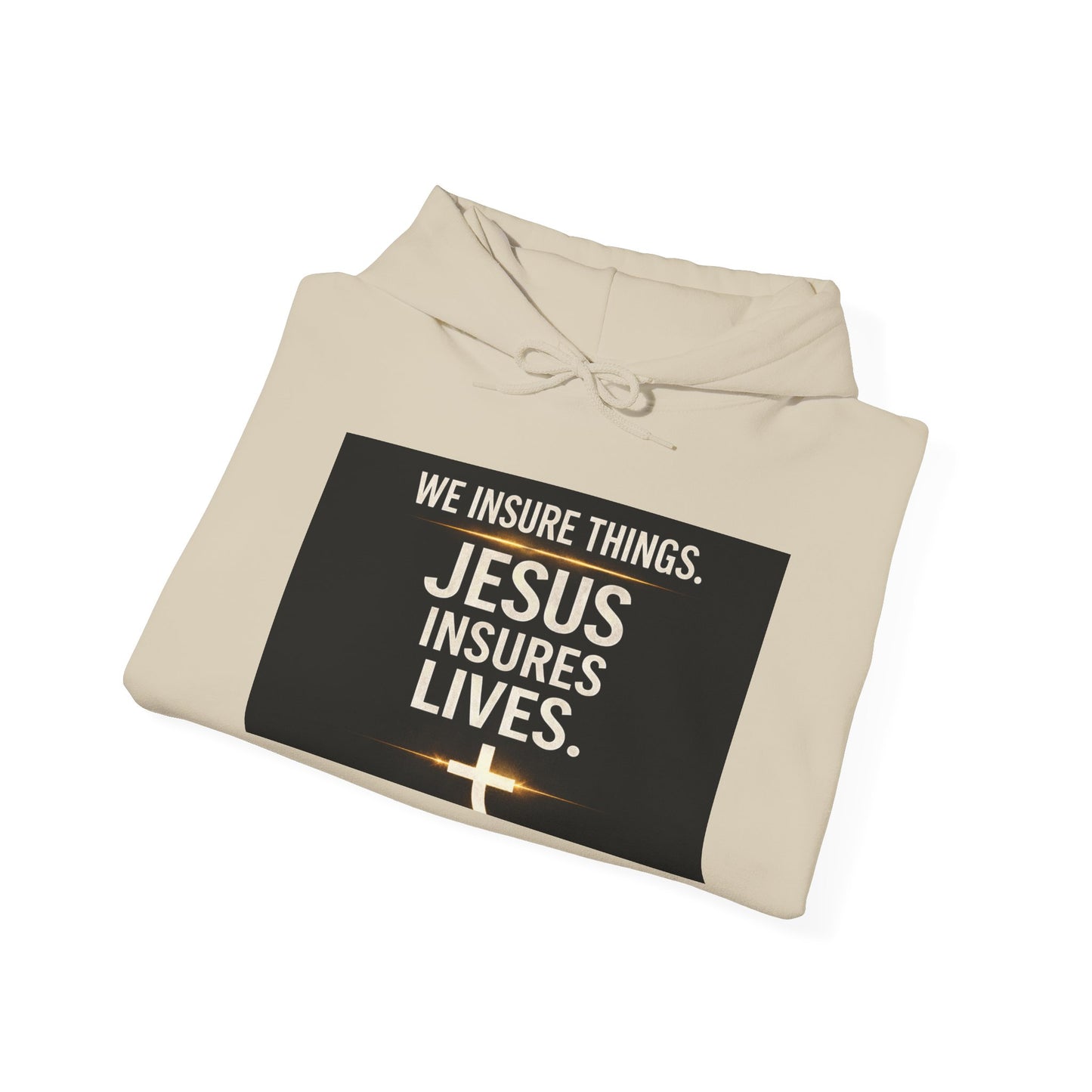 Jesus Insures Lives hoodie | Christian faith sweatshirt, be good back print