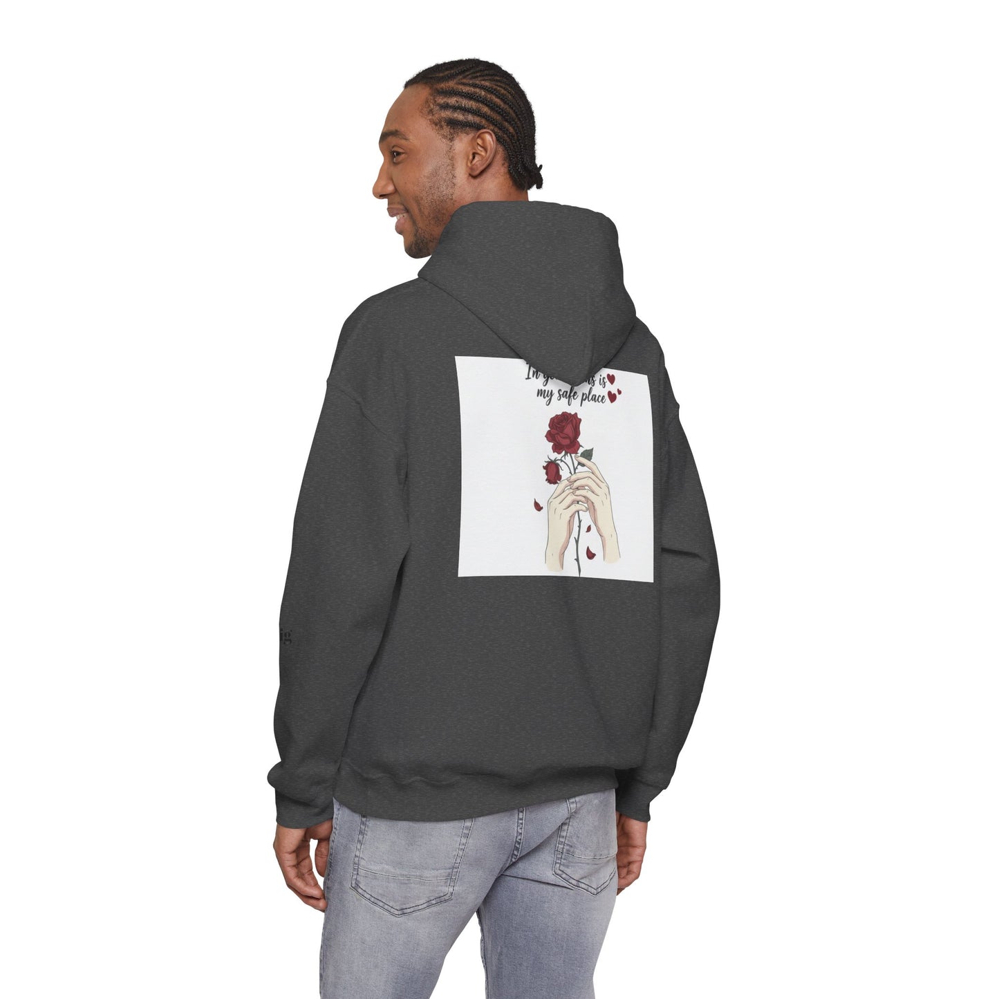 Cozy Bird Nest Hoodie — "Home Is My Safe Place" Comfort Sweatshirt