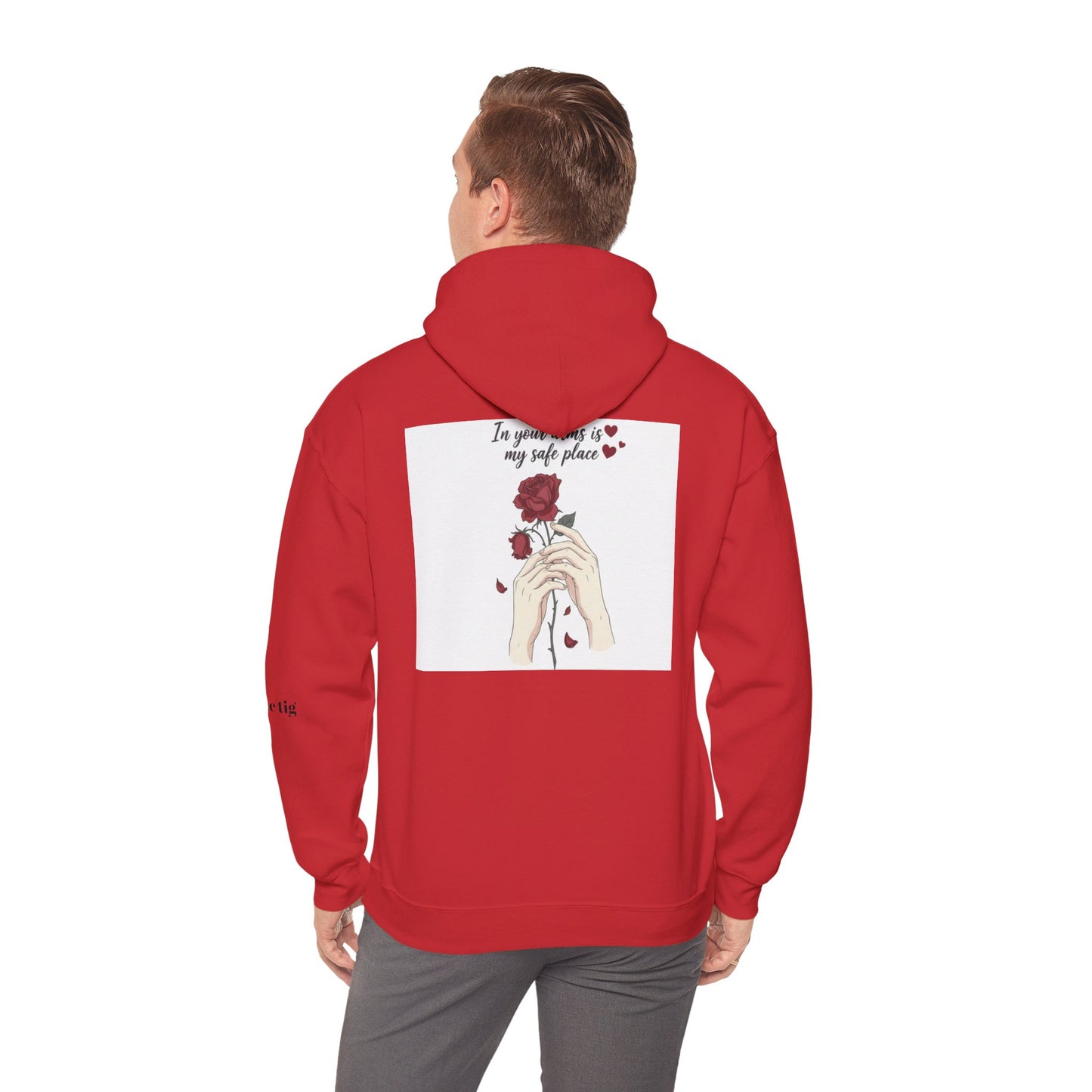 Cozy Bird Nest Hoodie — "Home Is My Safe Place" Comfort Sweatshirt