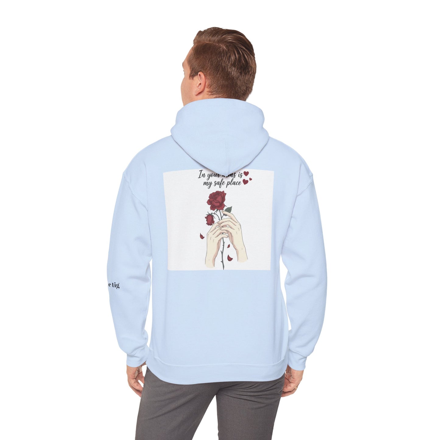 Cozy Bird Nest Hoodie — "Home Is My Safe Place" Comfort Sweatshirt