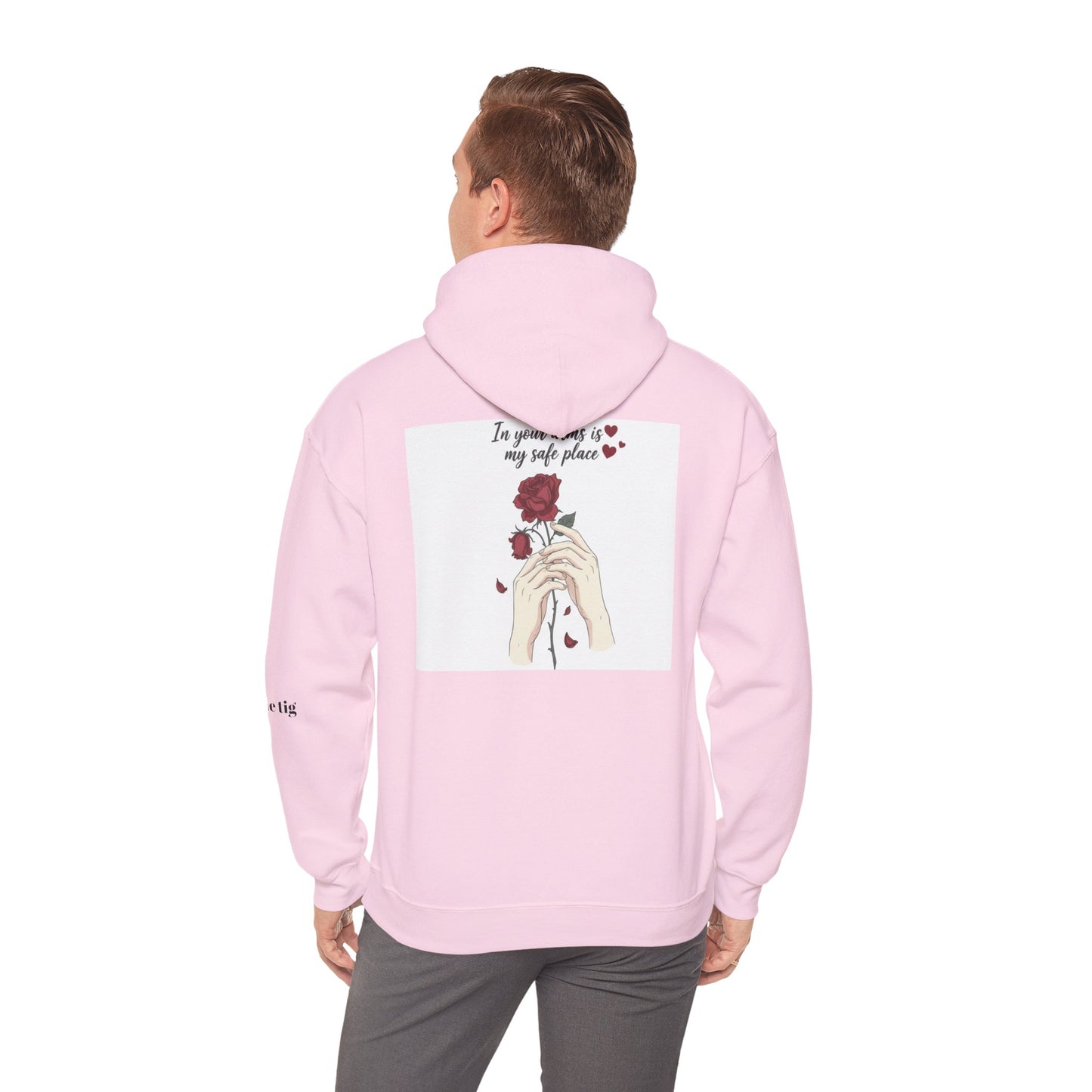 Cozy Bird Nest Hoodie — "Home Is My Safe Place" Comfort Sweatshirt