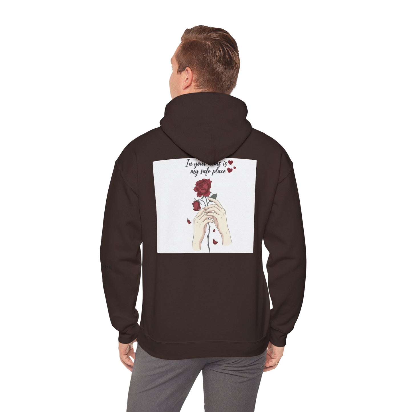 Cozy Bird Nest Hoodie — "Home Is My Safe Place" Comfort Sweatshirt