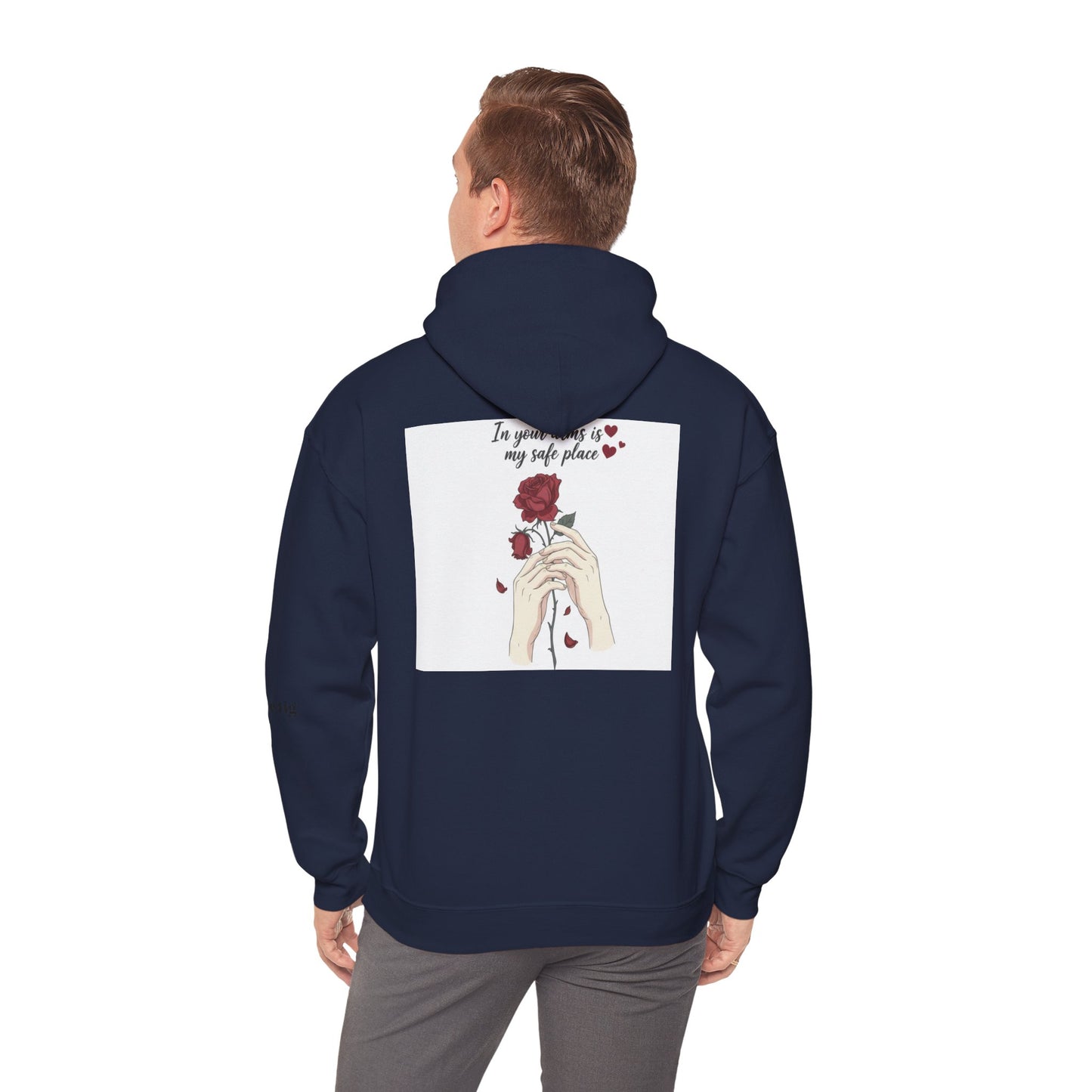 Cozy Bird Nest Hoodie — "Home Is My Safe Place" Comfort Sweatshirt