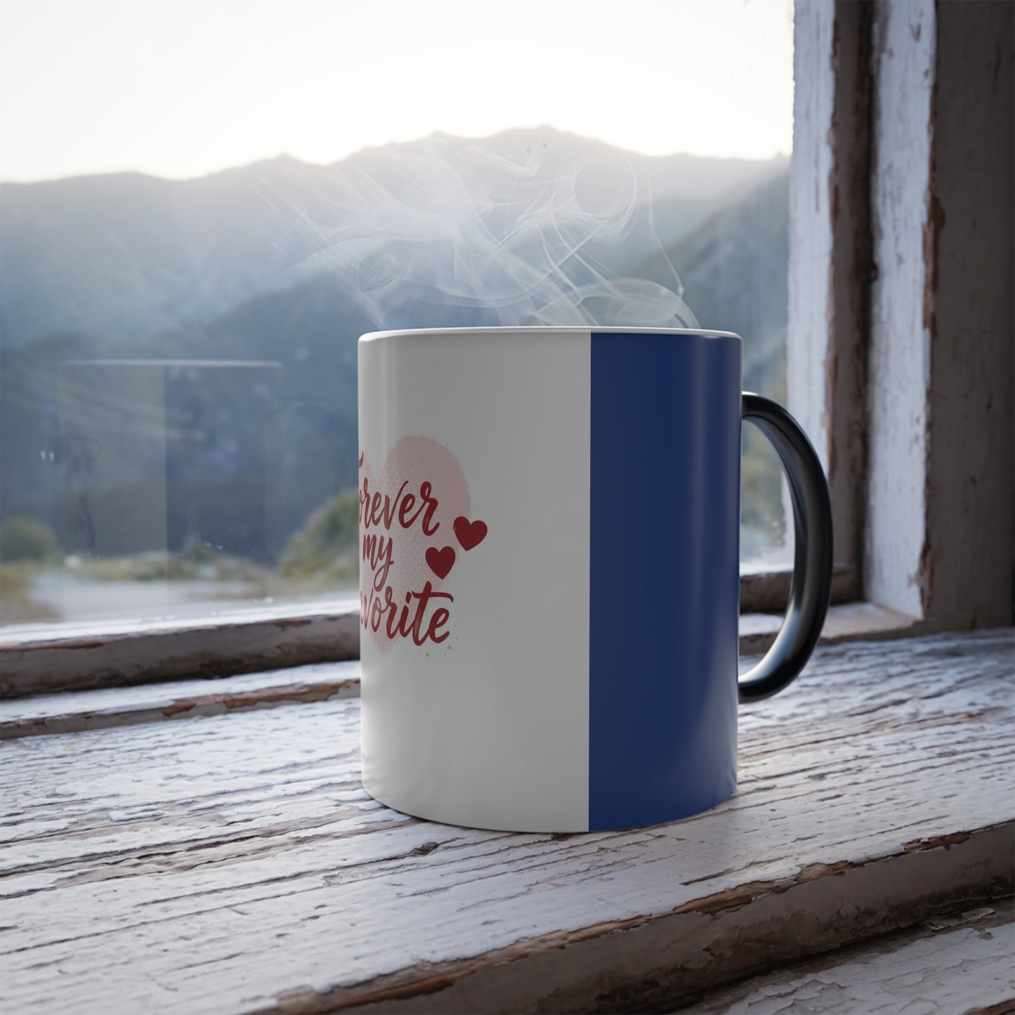 Color-Changing Mug - "Forever My Favorite" Heart Design, 11oz