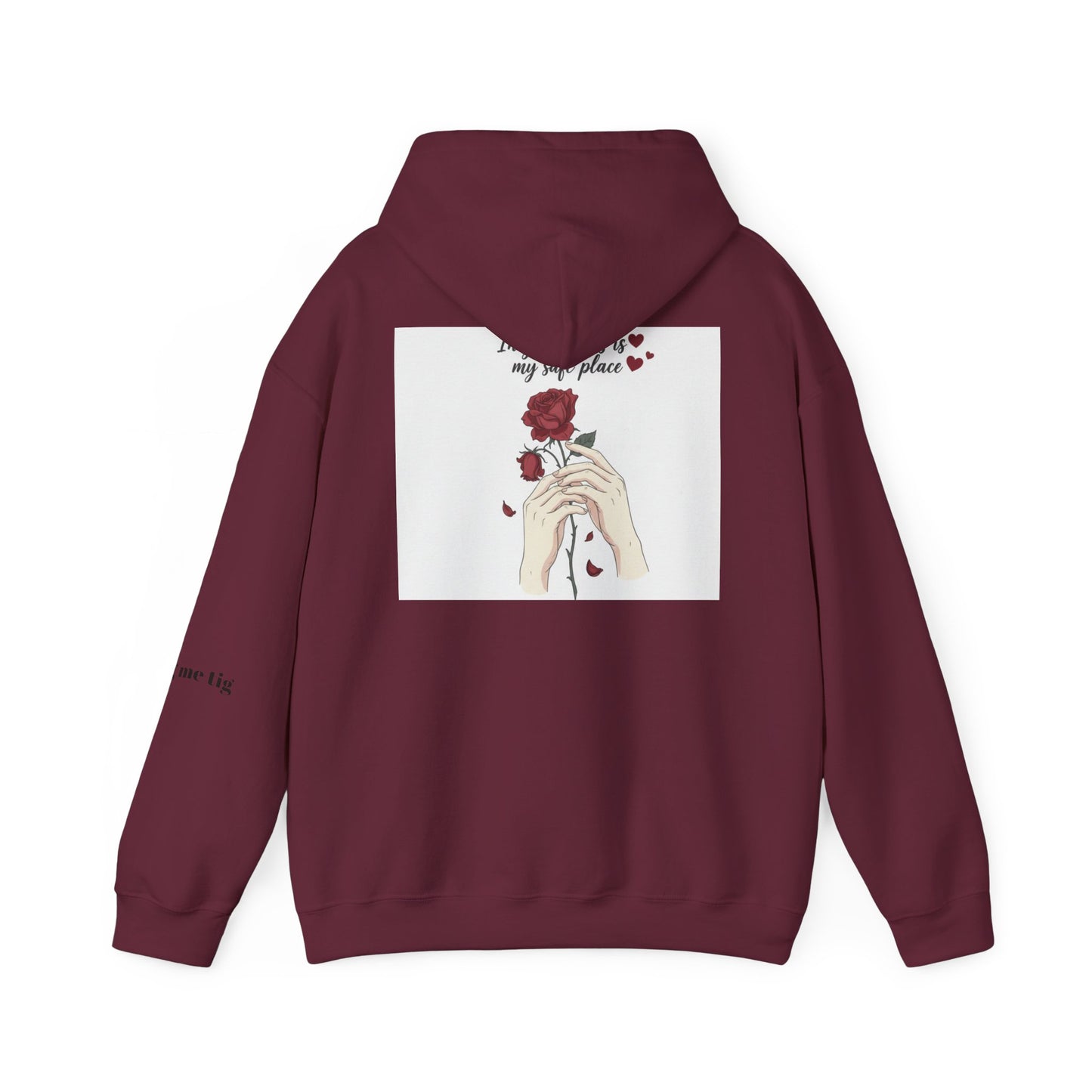 Cozy Bird Nest Hoodie — "Home Is My Safe Place" Comfort Sweatshirt