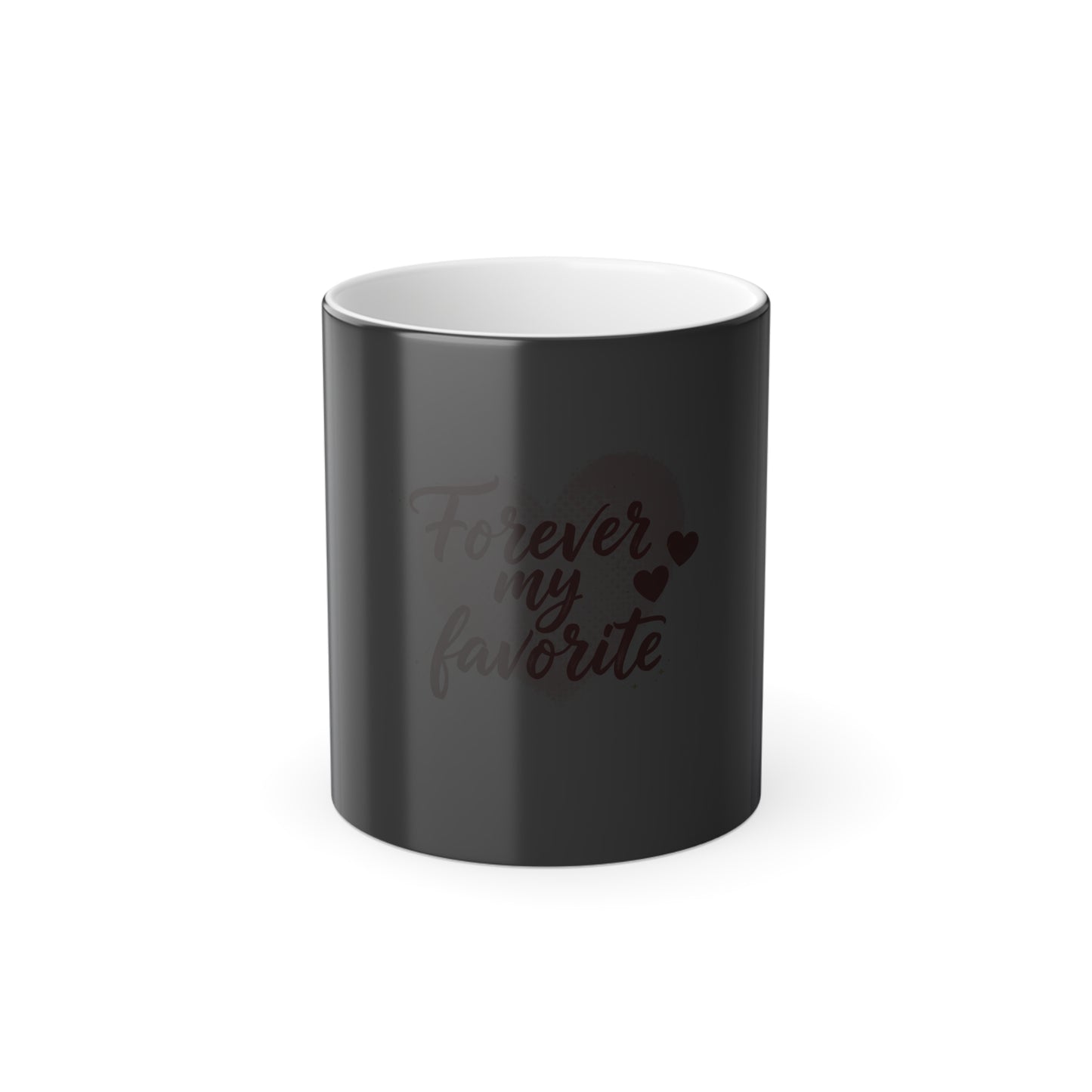 Color-Changing Mug - "Forever My Favorite" Heart Design, 11oz