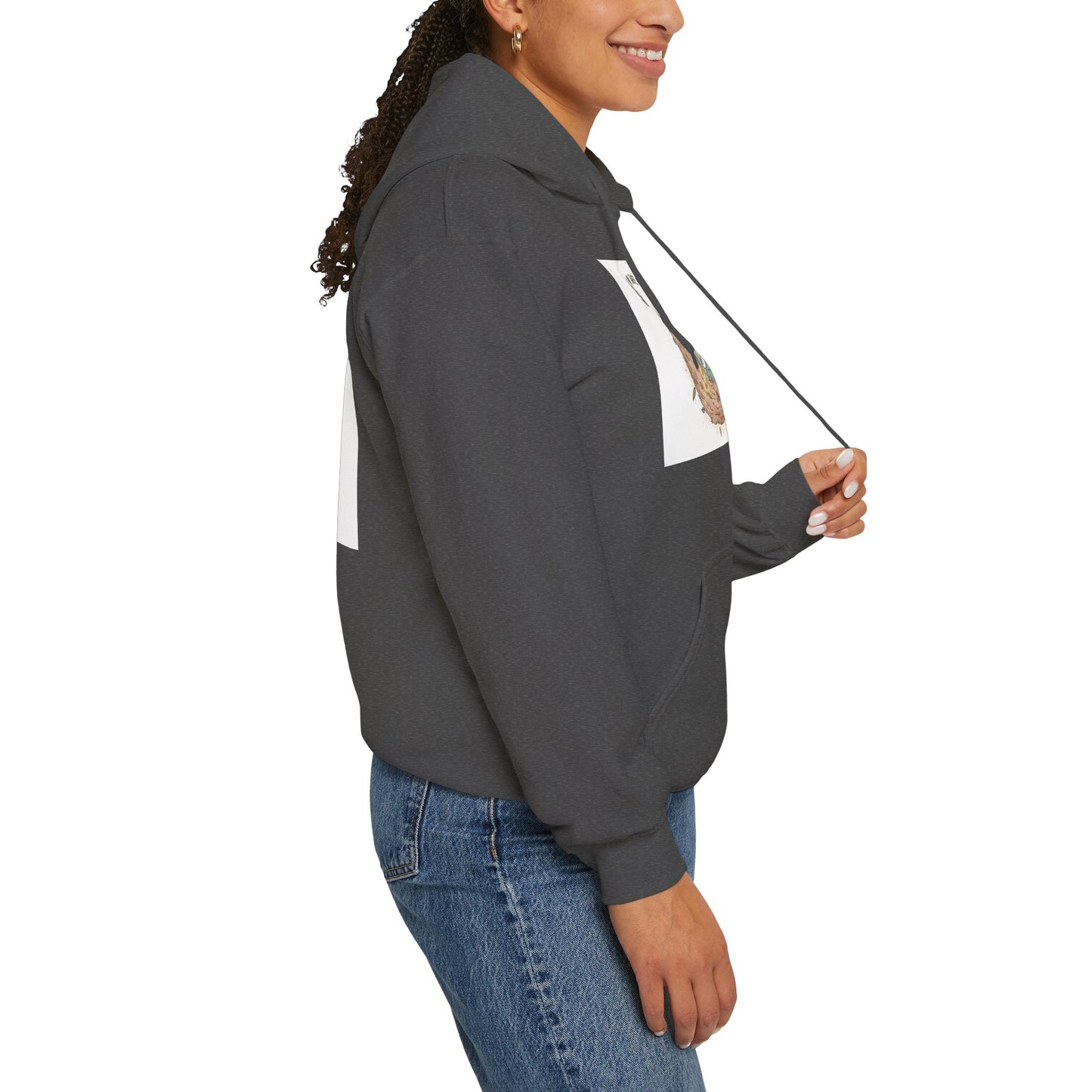 Cozy Bird Nest Hoodie — "Home Is My Safe Place" Comfort Sweatshirt