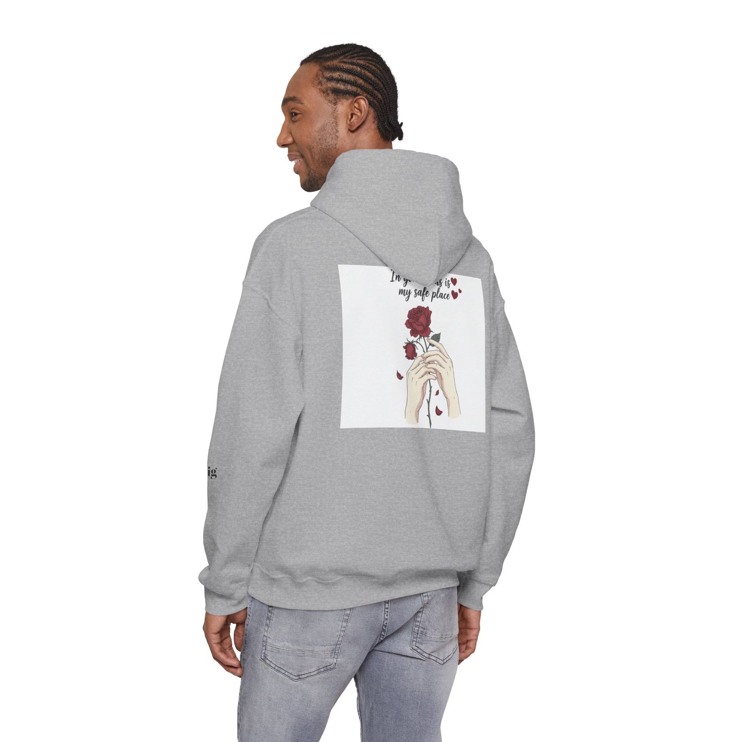 Cozy Bird Nest Hoodie — "Home Is My Safe Place" Comfort Sweatshirt