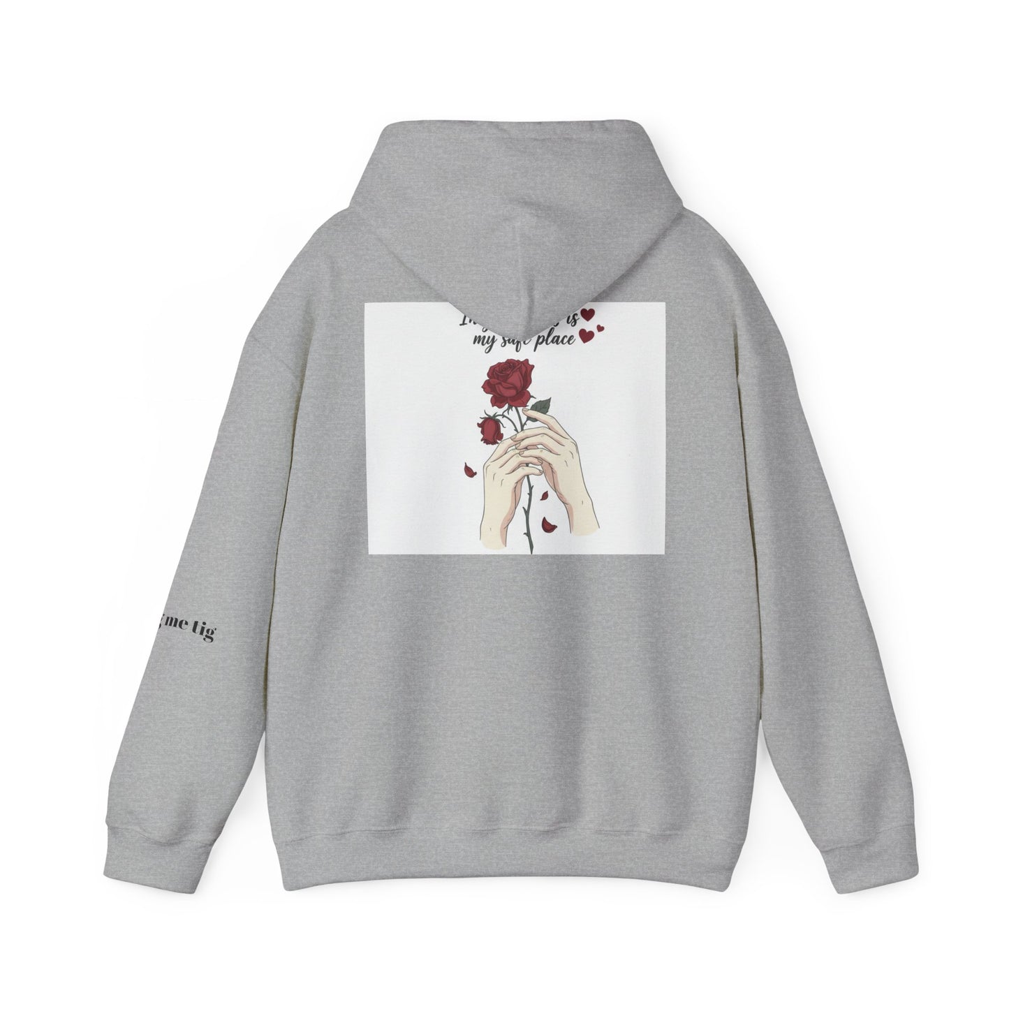 Cozy Bird Nest Hoodie — "Home Is My Safe Place" Comfort Sweatshirt