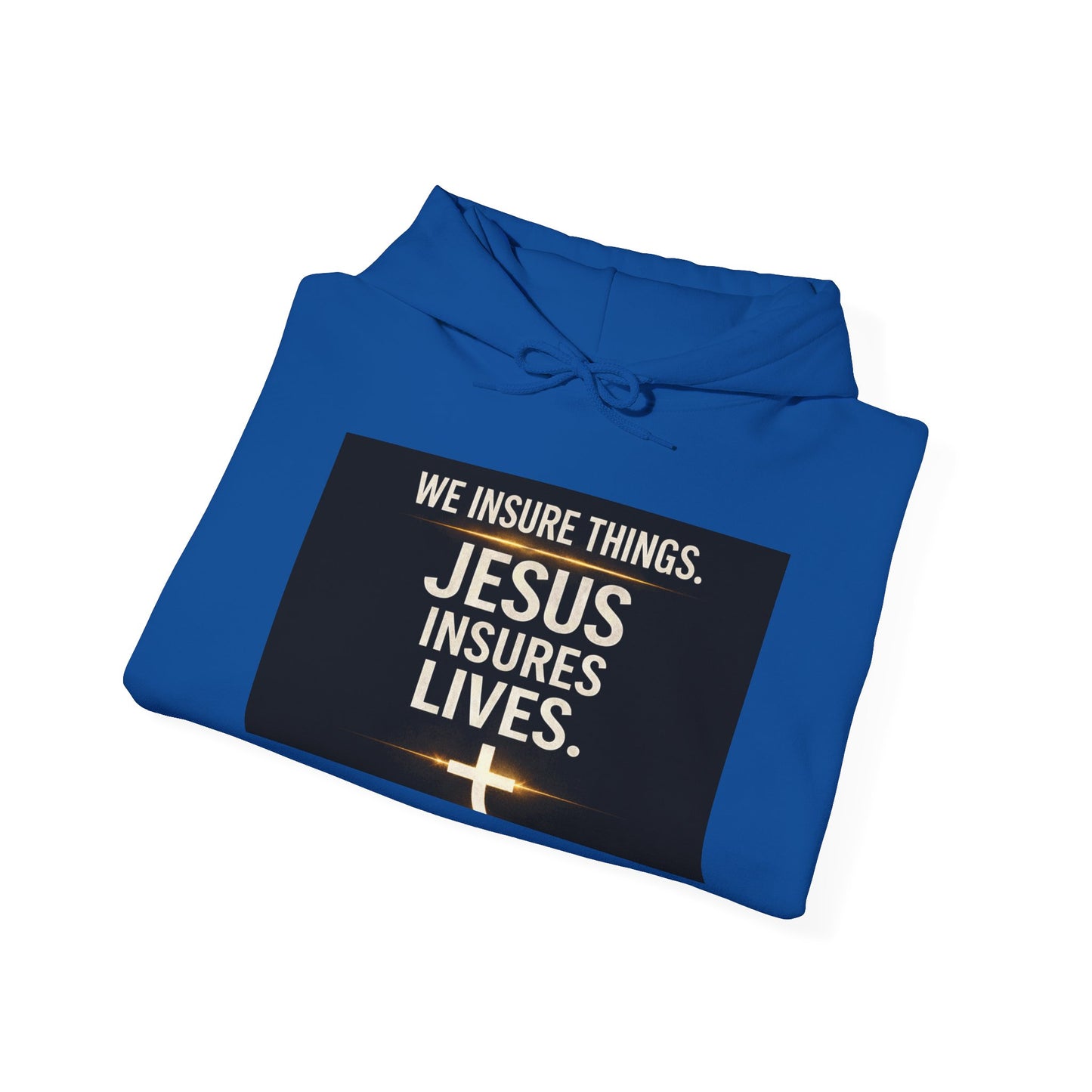 Jesus Insures Lives hoodie | Christian faith sweatshirt, be good back print