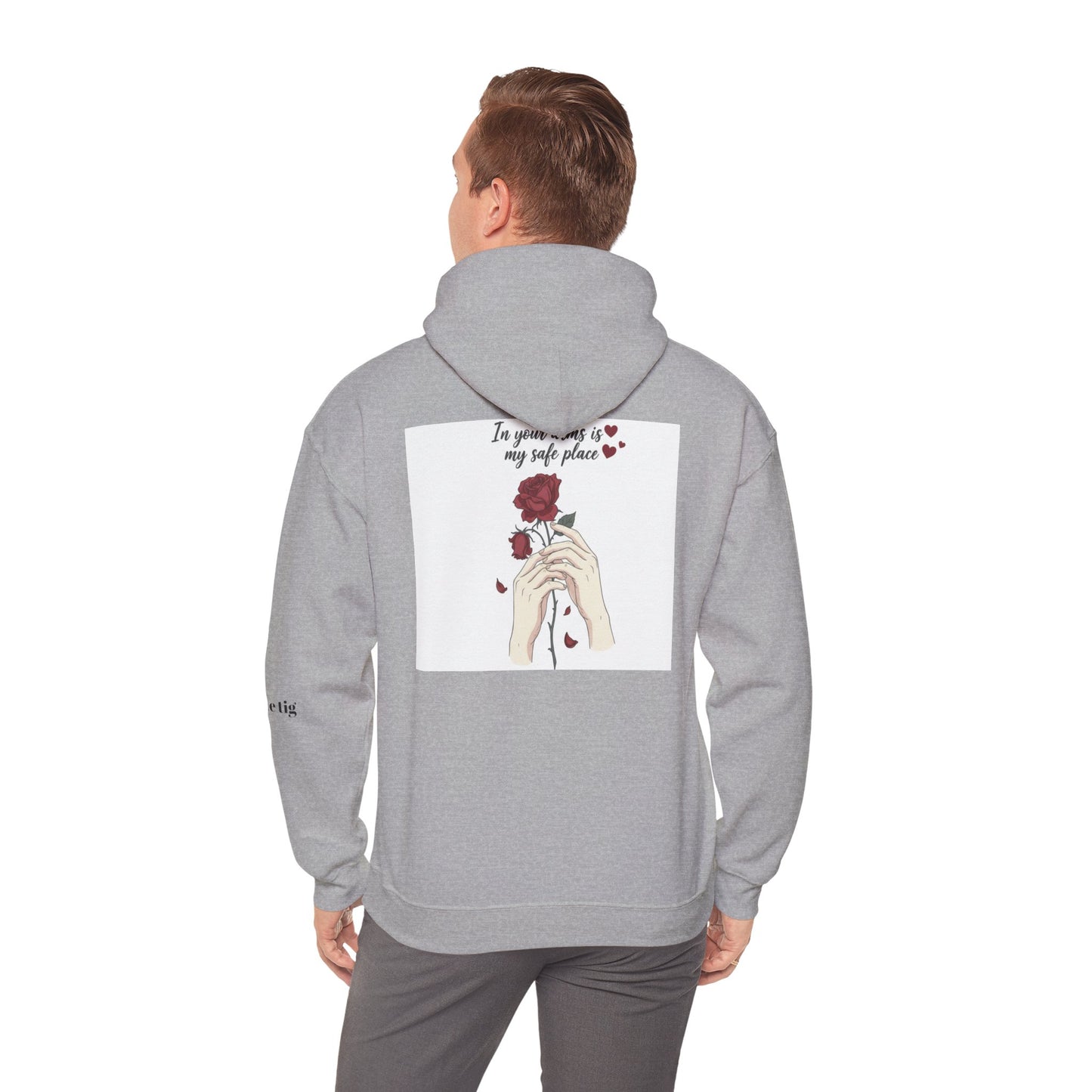 Cozy Bird Nest Hoodie — "Home Is My Safe Place" Comfort Sweatshirt