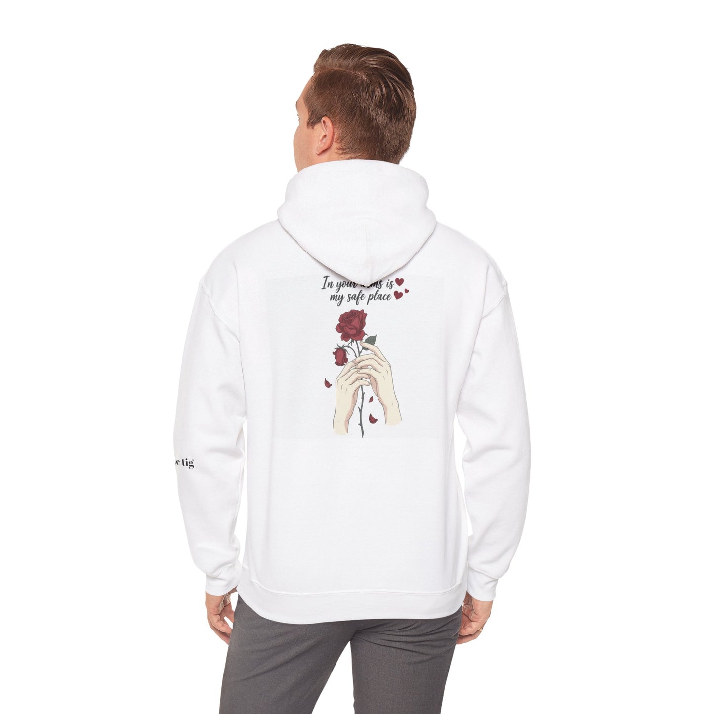 Cozy Bird Nest Hoodie — "Home Is My Safe Place" Comfort Sweatshirt