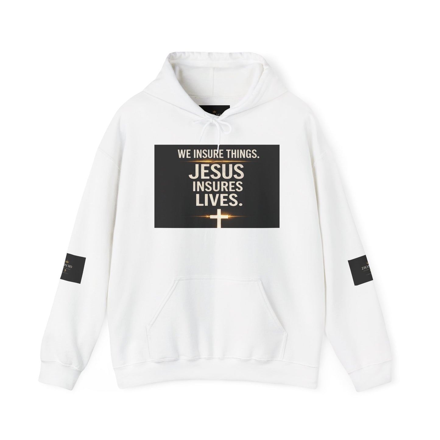 Jesus Insures Lives hoodie | Christian faith sweatshirt, be good back print