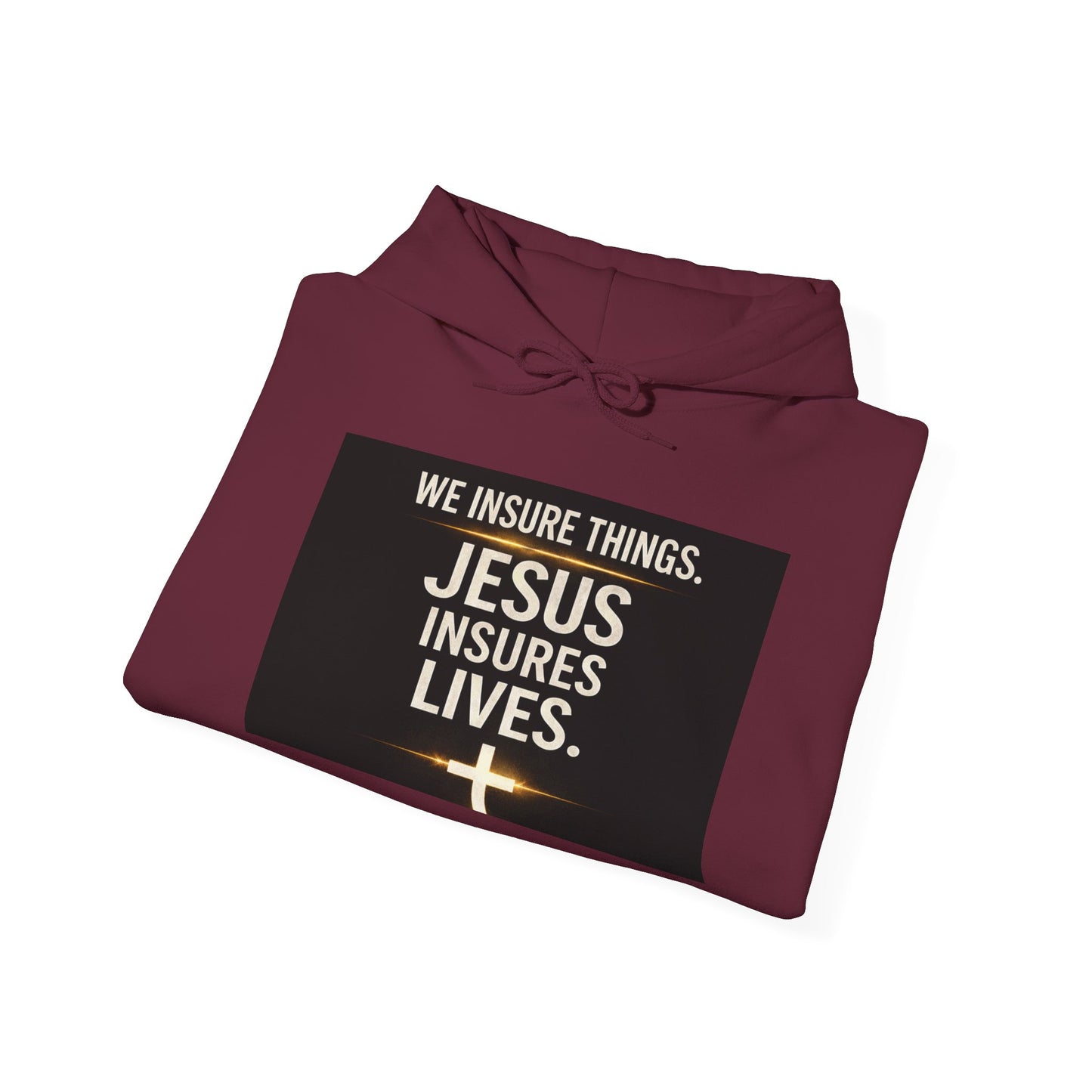 Jesus Insures Lives hoodie | Christian faith sweatshirt, be good back print