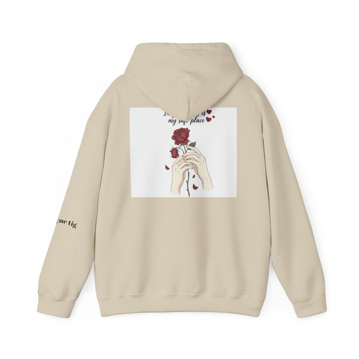 Cozy Bird Nest Hoodie — "Home Is My Safe Place" Comfort Sweatshirt