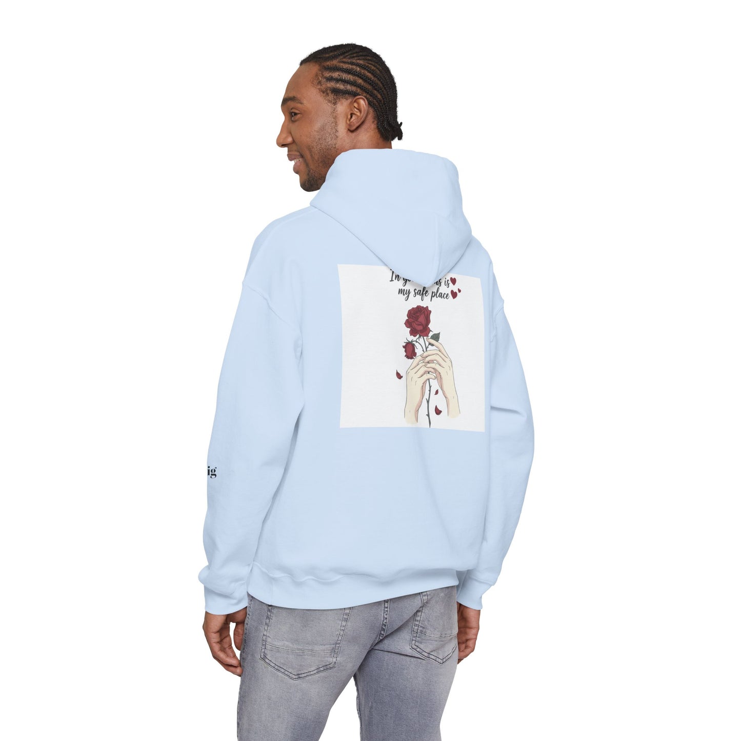 Cozy Bird Nest Hoodie — "Home Is My Safe Place" Comfort Sweatshirt
