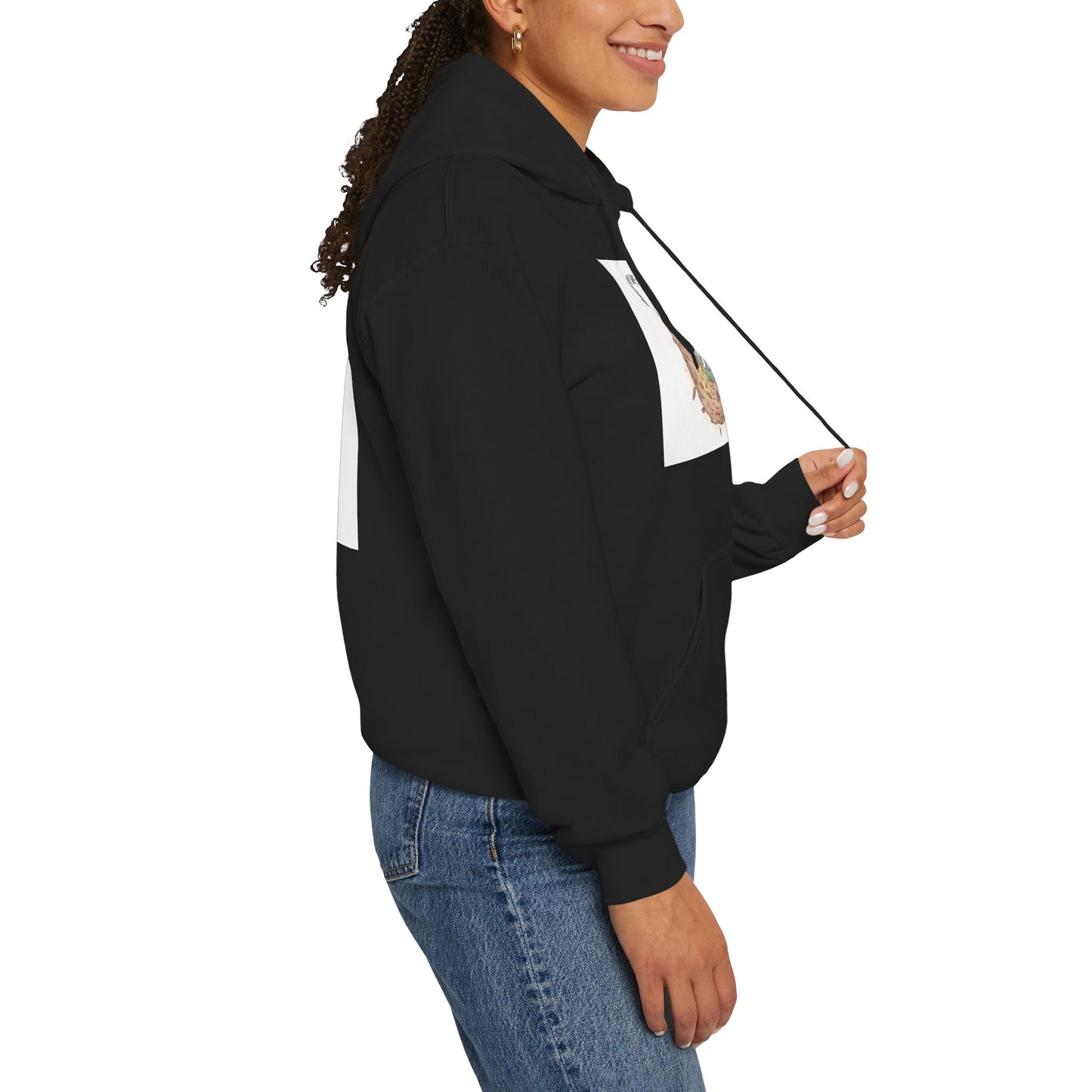 Cozy Bird Nest Hoodie — "Home Is My Safe Place" Comfort Sweatshirt