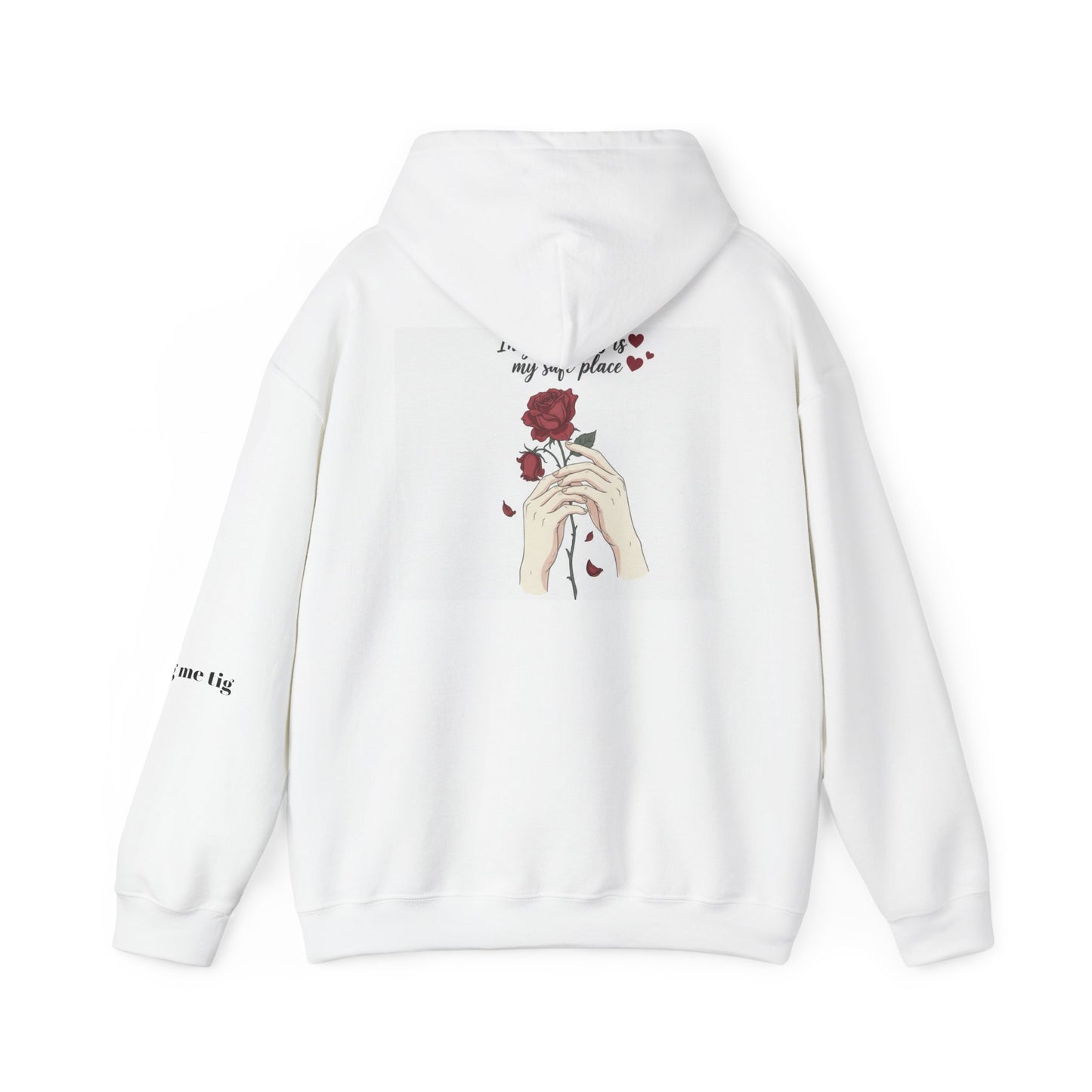 Cozy Bird Nest Hoodie — "Home Is My Safe Place" Comfort Sweatshirt