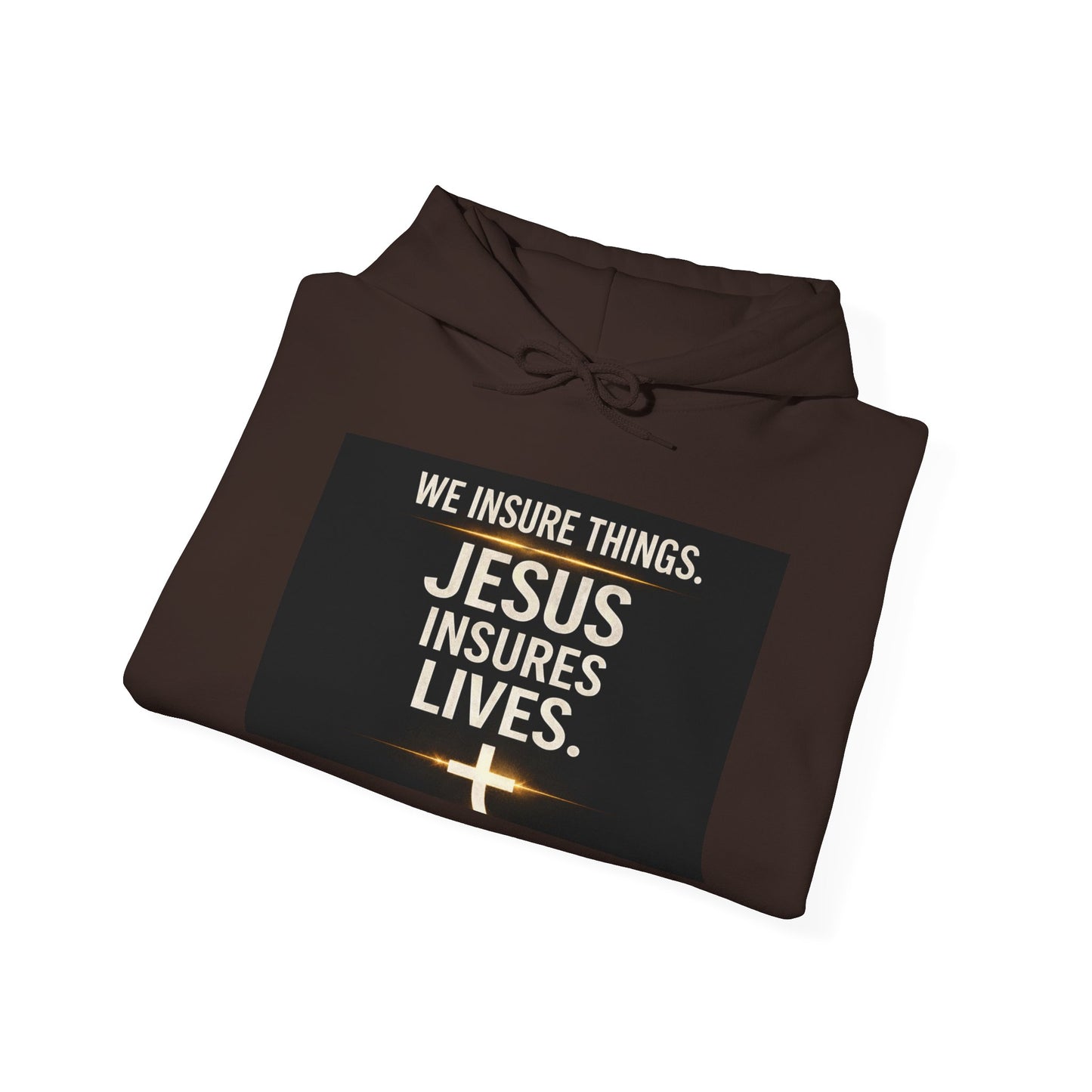 Jesus Insures Lives hoodie | Christian faith sweatshirt, be good back print