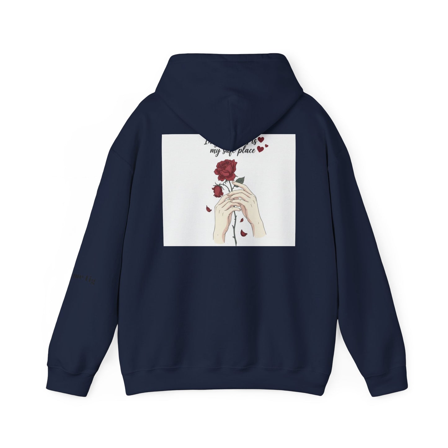 Cozy Bird Nest Hoodie — "Home Is My Safe Place" Comfort Sweatshirt