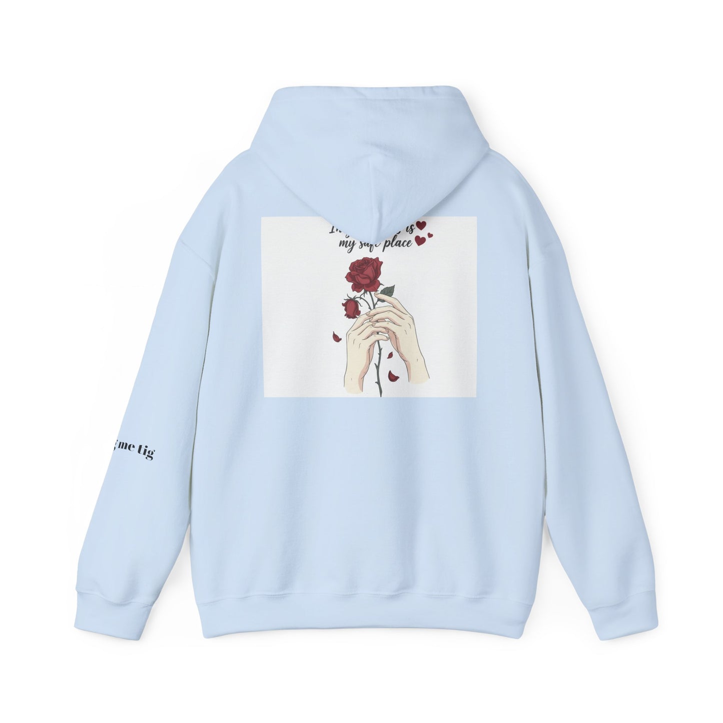 Cozy Bird Nest Hoodie — "Home Is My Safe Place" Comfort Sweatshirt