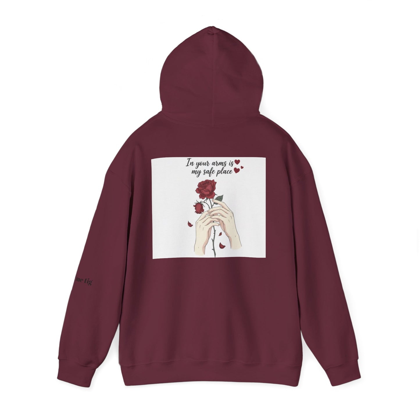 Cozy Bird Nest Hoodie — "Home Is My Safe Place" Comfort Sweatshirt
