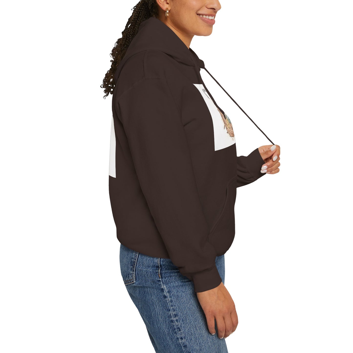 Cozy Bird Nest Hoodie — "Home Is My Safe Place" Comfort Sweatshirt