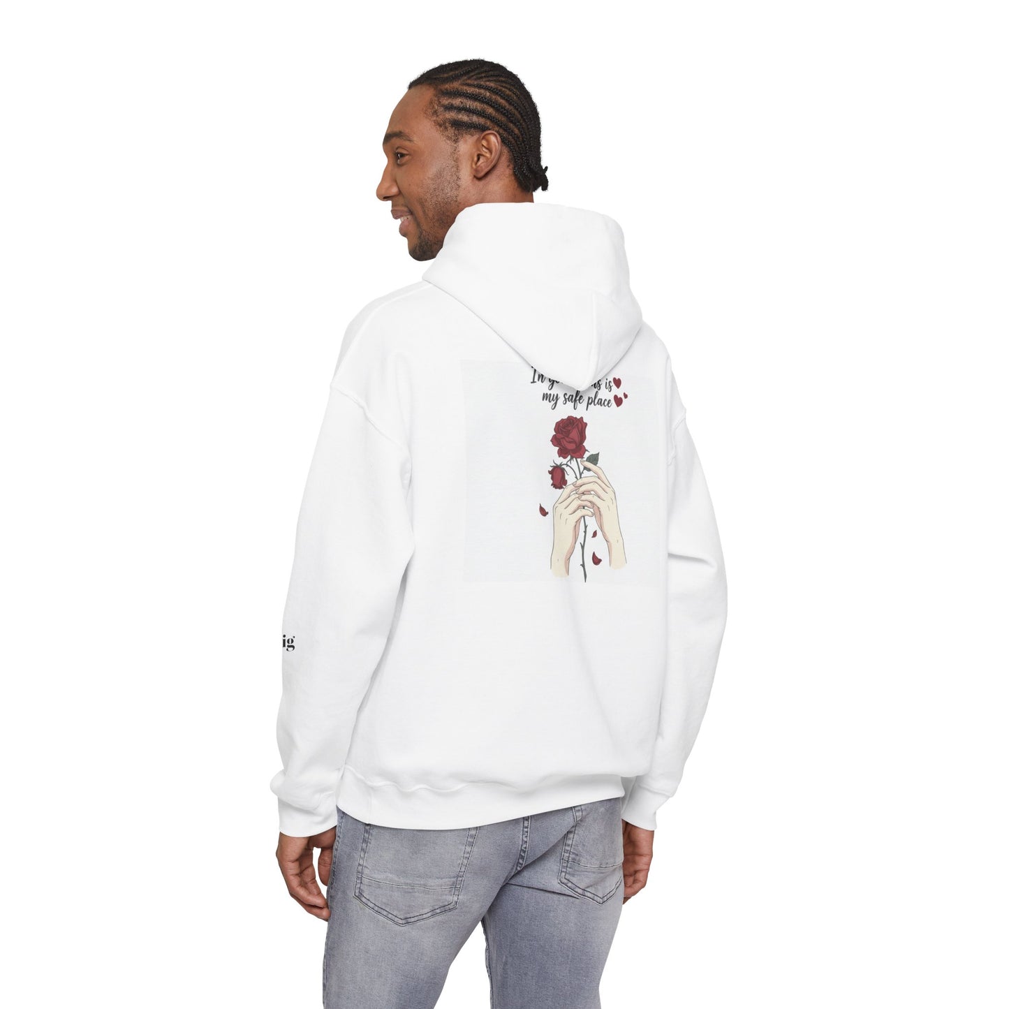 Cozy Bird Nest Hoodie — "Home Is My Safe Place" Comfort Sweatshirt